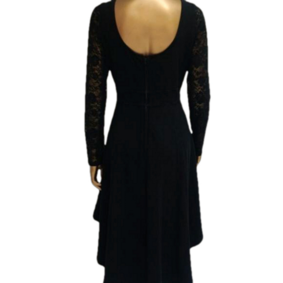 Royal Bones Gothic Romantic Double Corset Hi-Low Lace Sleeve Dress Vampire Witch - Picture 7 of 12